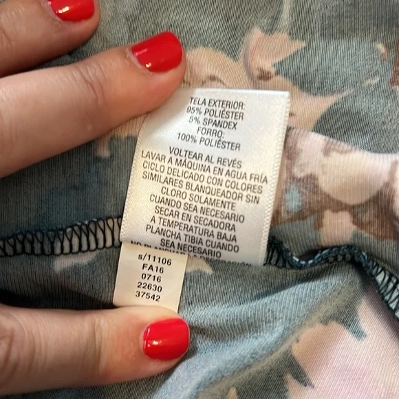 Thalia Blue Pink Floral Wrap Dress L - Picture 8 of 10